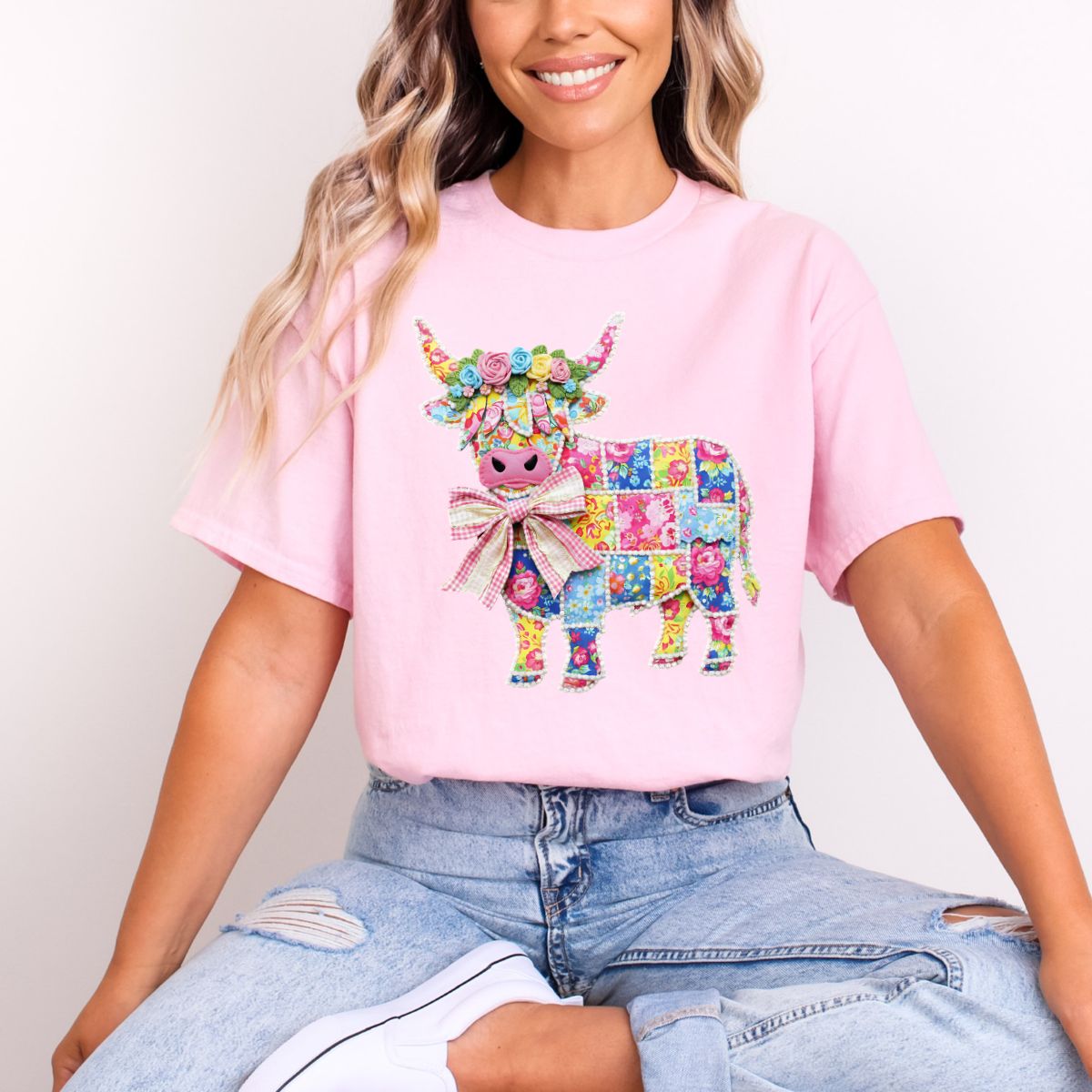 COQUETTE PATCHWORK HIGHLAND - DTF TRANSFER