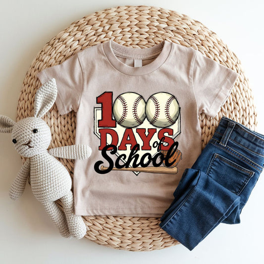 100 DAYS OF SCHOOL BASEBALL - DTF TRANSFER