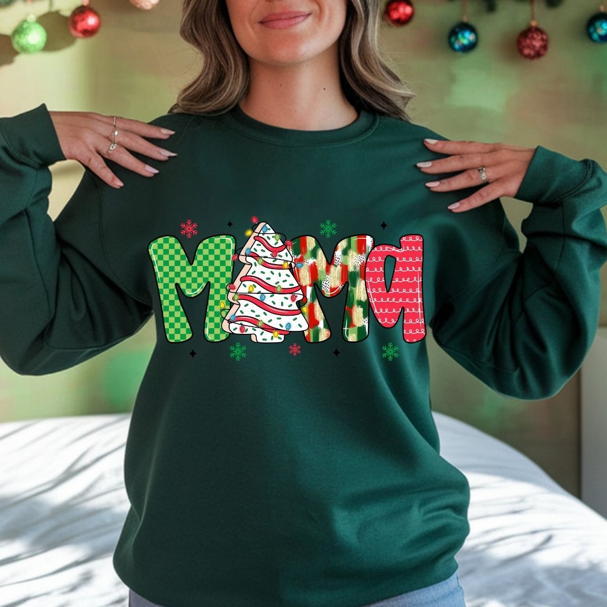 CHRISTMAS CAKE MAMA - DTF TRANSFER