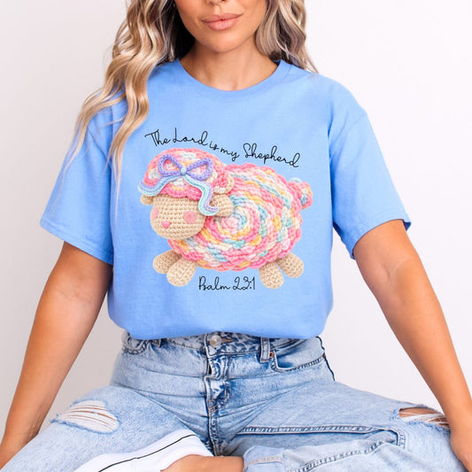 COQUETTE THE LORD IS MY SHEPHERD *FAUX YARN* - DTF TRANSFER