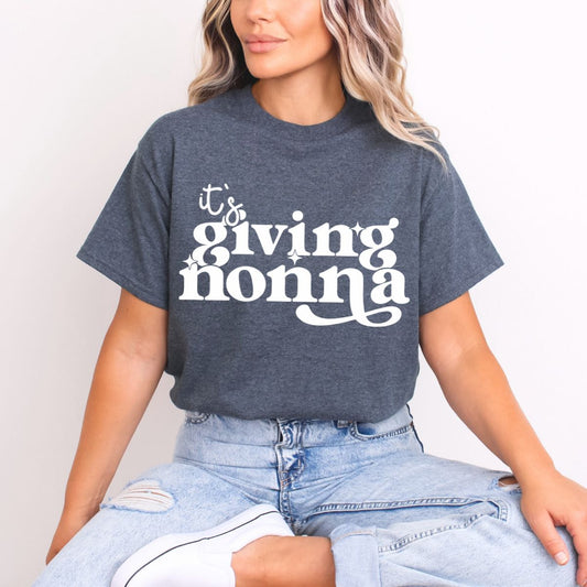 IT'S GIVING NONNA *WHITE* - DTF TRANSFER