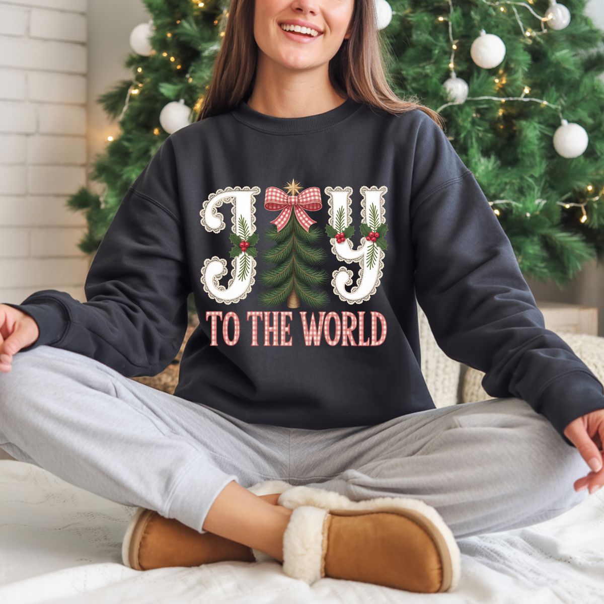 COQUETTE JOY TO THE WORLD - DTF TRANSFER