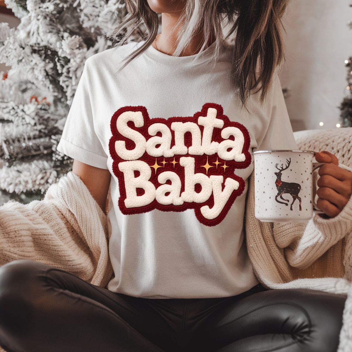 SANTA BABY *FAUX YARN* - DTF TRANSFER