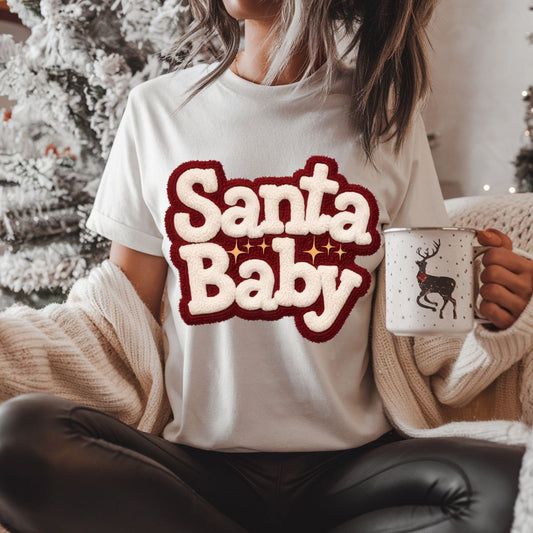SANTA BABY *FAUX YARN* - DTF TRANSFER