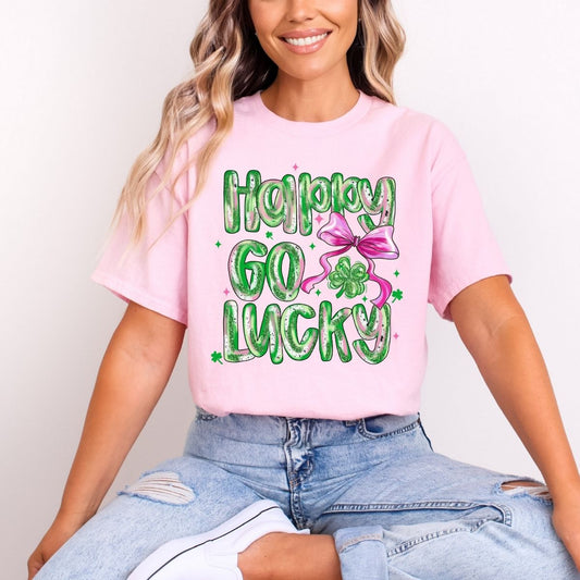 COQUETTE HAPPY GO LUCKY - DTF TRANSFER