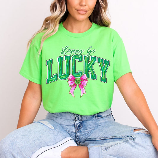 COQUETTE HAPPY GO LUCKY - DTF TRANSFER