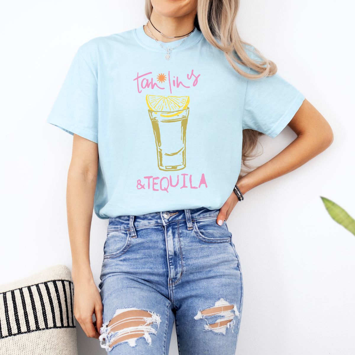 TAN LINES & TEQUILA - DTF TRANSFER
