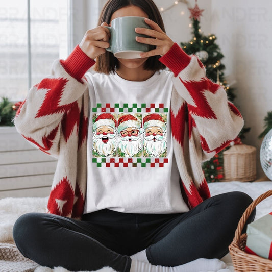 SANTA TRIO - DTF TRANSFER