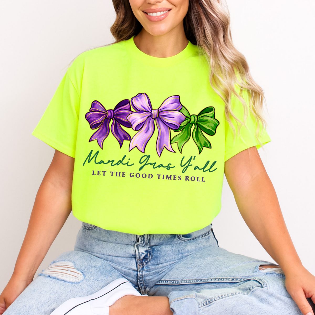 COQUETTE MARDI GRAS Y'ALL - DTF TRANSFER