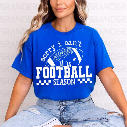 SORRY I CAN'T IT IS FOOTBALL SEASON - DTF TRANSFER