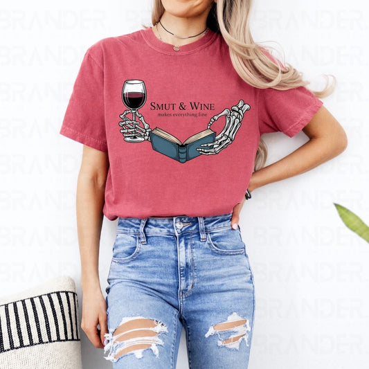 SMUT & WINE MAKES EVERYTHING FINE - DTF TRANSFER