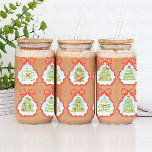 COQUETTE CHRISTMAS TREES - 16 OZ - UV DTF