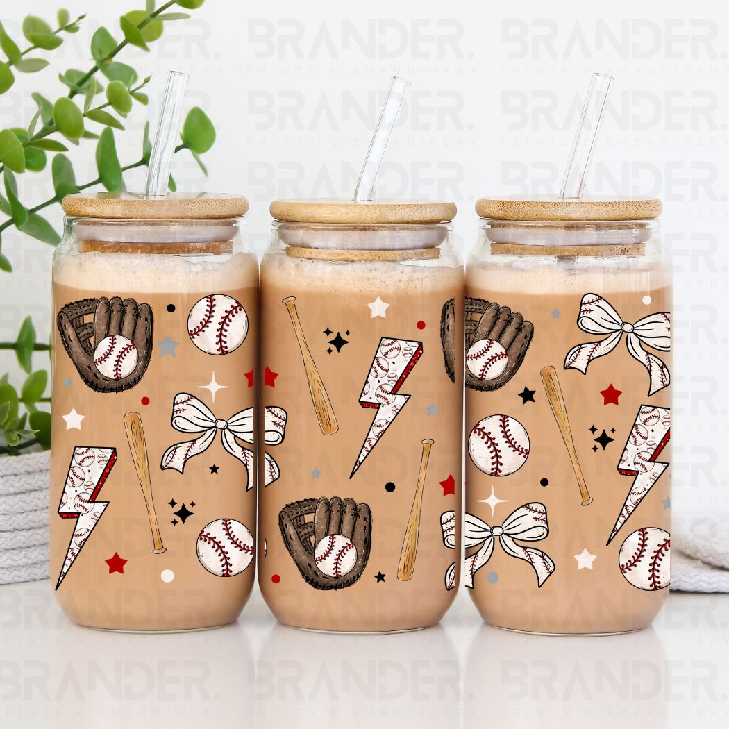 COQUETTE BASEBALL - 16 OZ - UV DTF