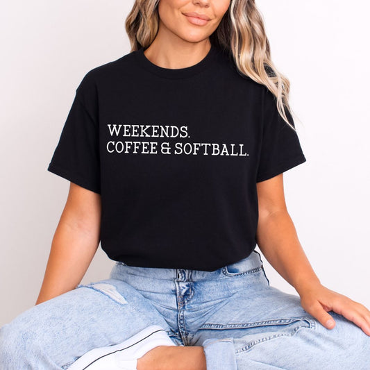 WEEKENDS COFFEE & SOFTBALL - DTF TRANSFER