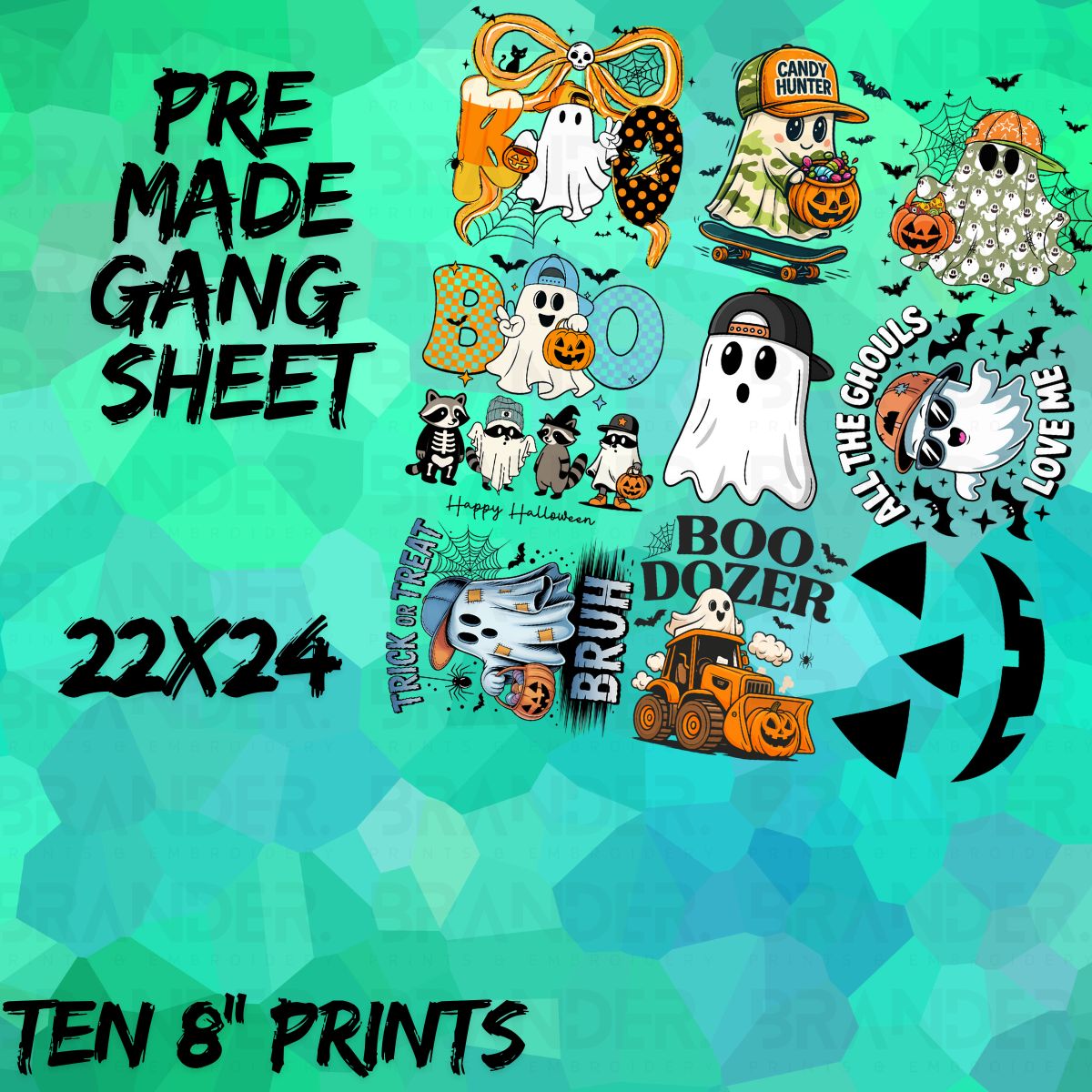 HALLOWEEN BOY - 22X24 - PREMADE GANG SHEET