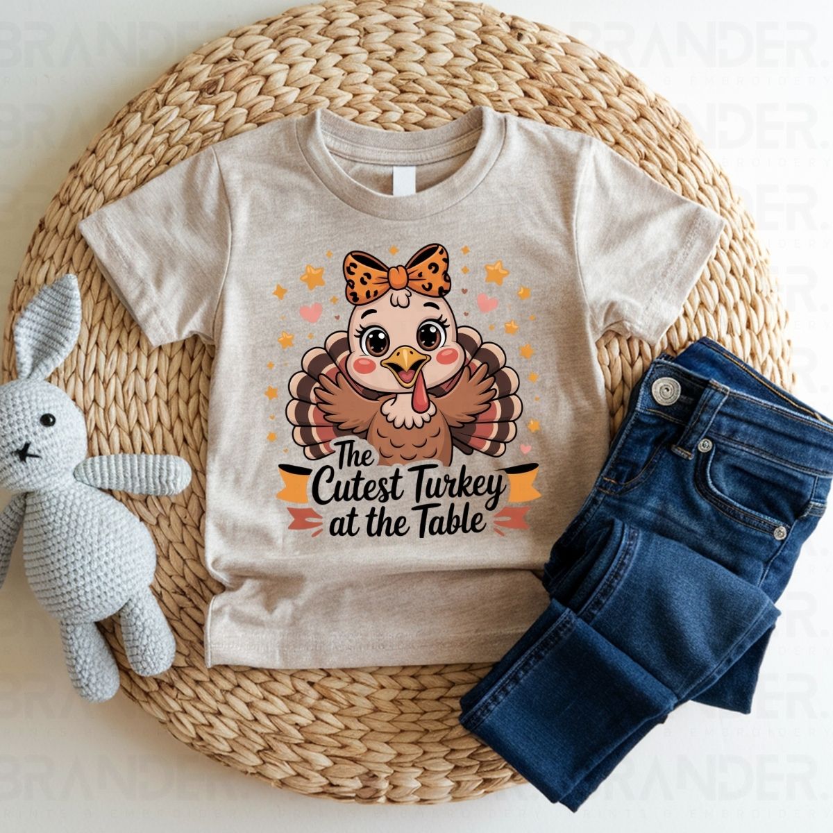 COQUETTE THE CUTEST TURKEY AT THE TABLE - DTF TRANSFER