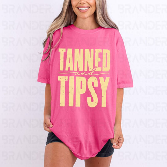 TANNED AND TIPSY - DTF TRANSFER