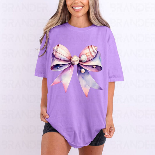 COQUETTE SEASHELL BOW - DTF TRANSFER