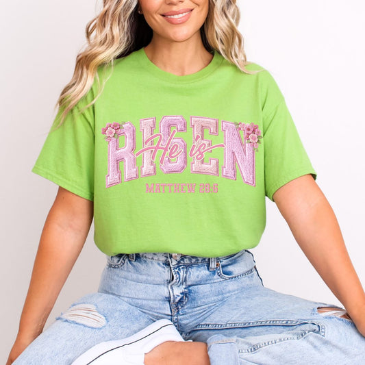HE IS RISEN *FAUX YARN* - DTF TRANSFER