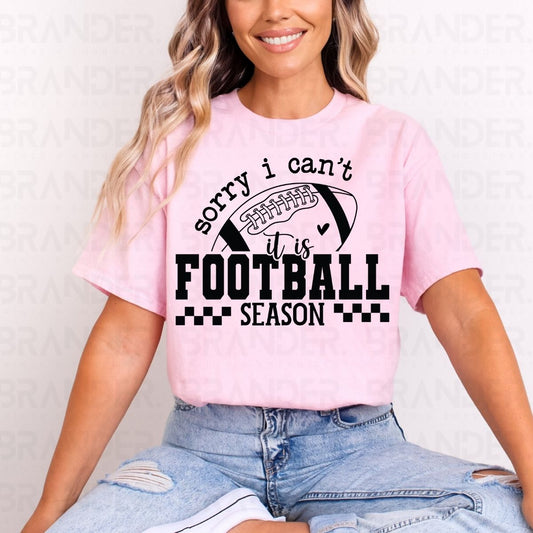 SORRY I CAN'T IT IS FOOTBALL SEASON - DTF TRANSFER
