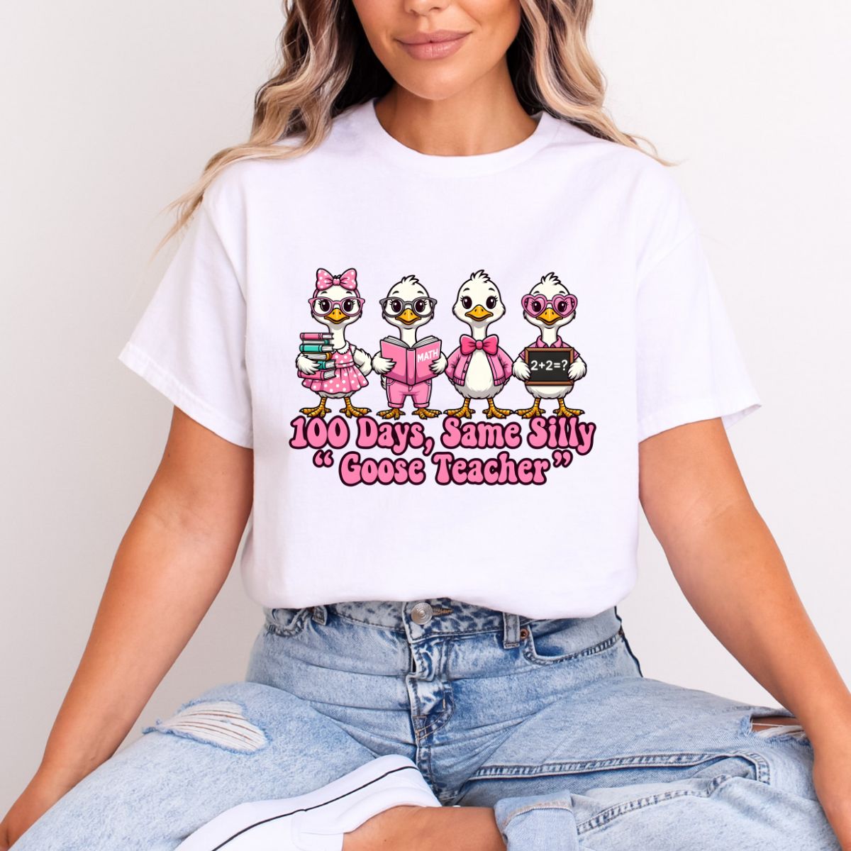 COQUETTE 100 DAYS, SAME SILLY GOOSE TEACHER - DTF TRANSFER