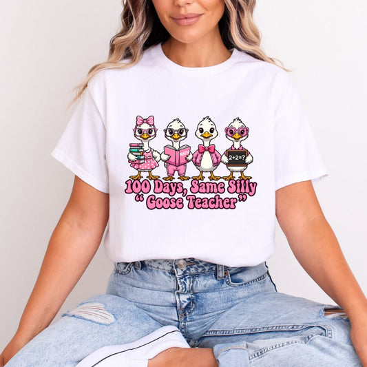 COQUETTE 100 DAYS, SAME SILLY GOOSE TEACHER - DTF TRANSFER
