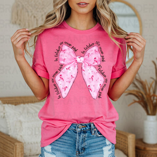 COQUETTE IN OCTOBER WE WEAR PINK - DTF TRANSFER