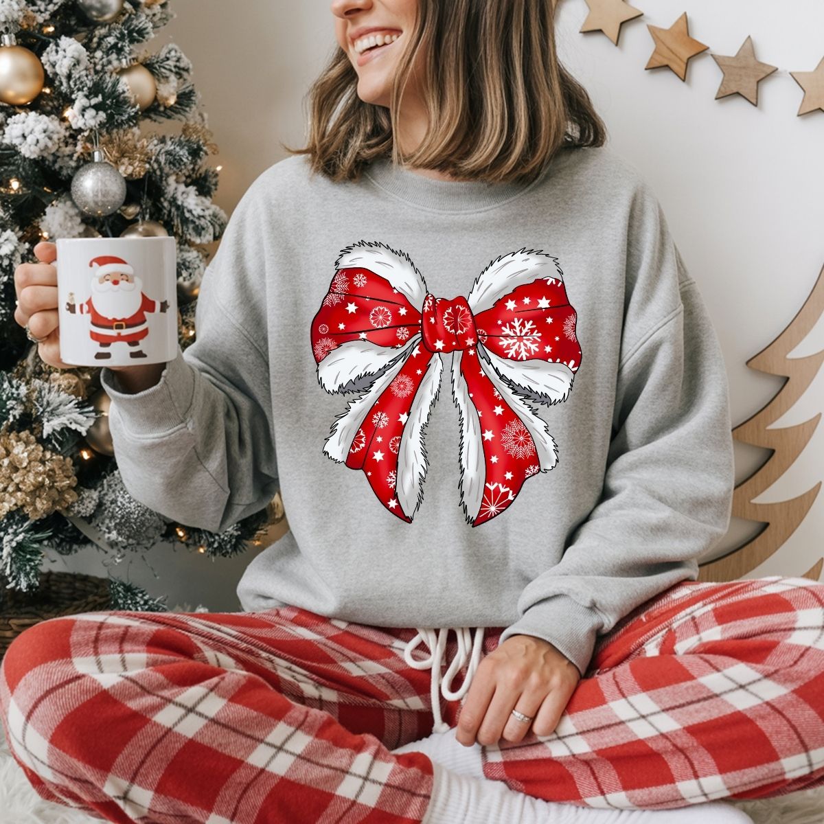 COQUETTE SNOWFLAKE BOW - DTF TRANSFER