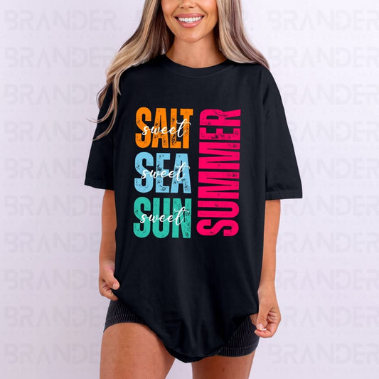 SALT SEA SUN SWEET SUMMER - DTF TRANSFER