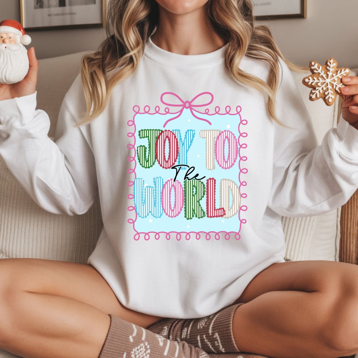 COQUETTE JOY TO THE WORLD - DTF TRANSFER