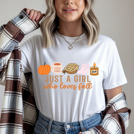JUST A GIRL WHO LOVES FALL - DTF TRANSFER