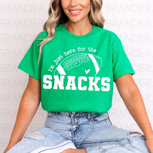 I'M JUST HERE FOR THE SNACKS - DTF TRANSFER