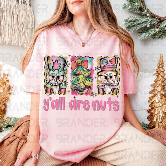 COQUETTE Y'ALL ARE NUTS - DTF TRANSFER
