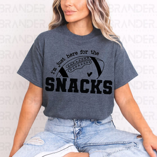I'M JUST HERE FOR THE SNACKS - DTF TRANSFER