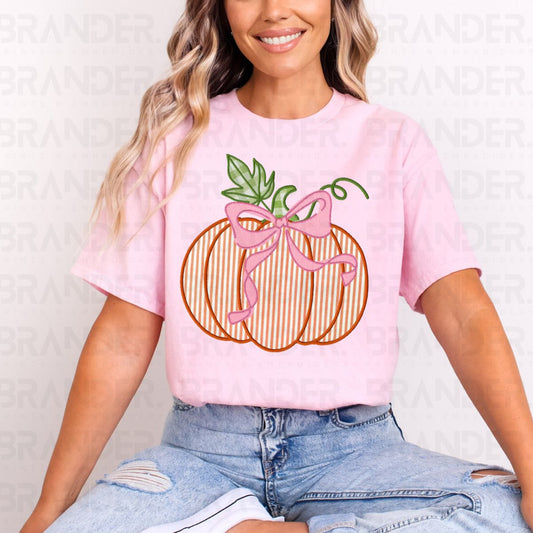 COQUETTE PUMPKIN *FAUX EMBROIDERY* - DTF TRANSFER