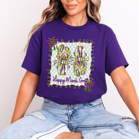 COQUETTE HAPPY MARDI GRAS - DTF TRANSFER