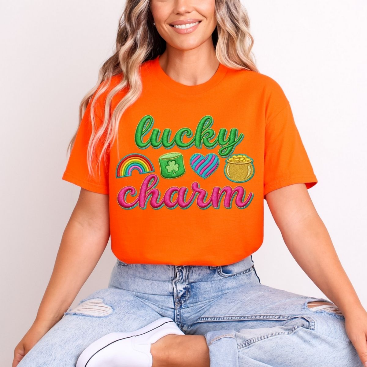 LUCKY CHARM *FAUX YARN* - DTF TRANSFER