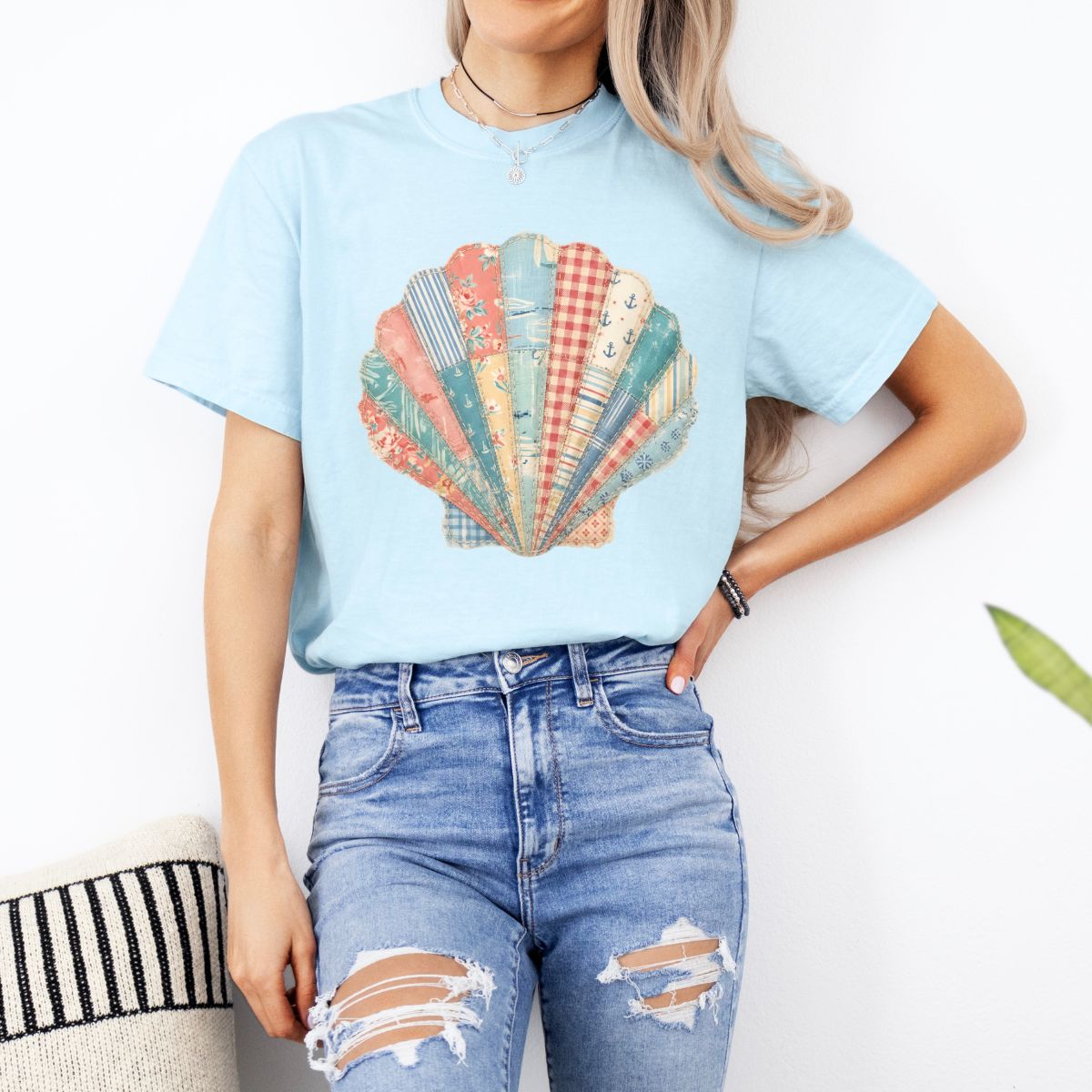 PATCHWORK SEASHELL - DTF TRANSFER