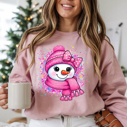 COQUETTE PINK SNOW GIRLY - DTF TRANSFER