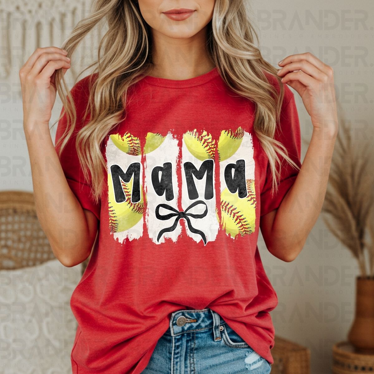 COQUETTE SOFTBALL MAMA - DTF TRANSFER