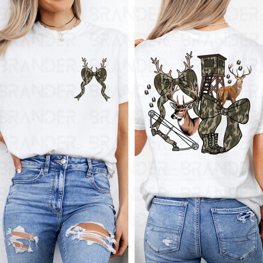 COQUETTE DEER HUNTING - FRONT+BACK - DTF TRANSFER