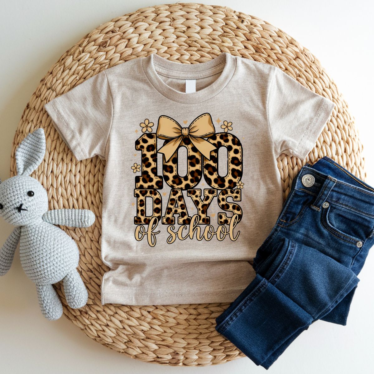 COQUETTE 100 DAYS OF SCHOOL *ANIMAL PRINT* - DTF TRANSFER