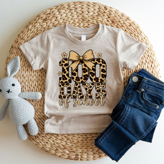 COQUETTE 100 DAYS OF SCHOOL *ANIMAL PRINT* - DTF TRANSFER