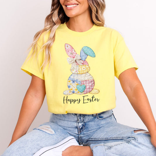 COQUETTE PATCHWORK HAPPY EASTER - DTF TRANSFER