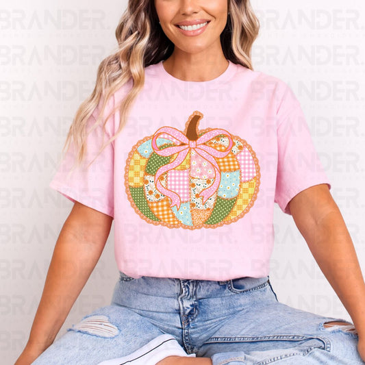 COQUETTE PATCHWORK PUMPKIN - DTF TRANSFER
