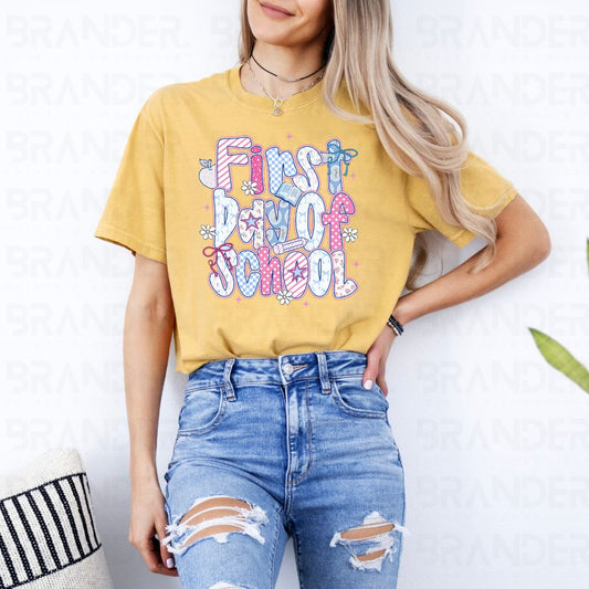 COQUETTE FIRST DAY OF SCHOOL - DTF TRANSFER