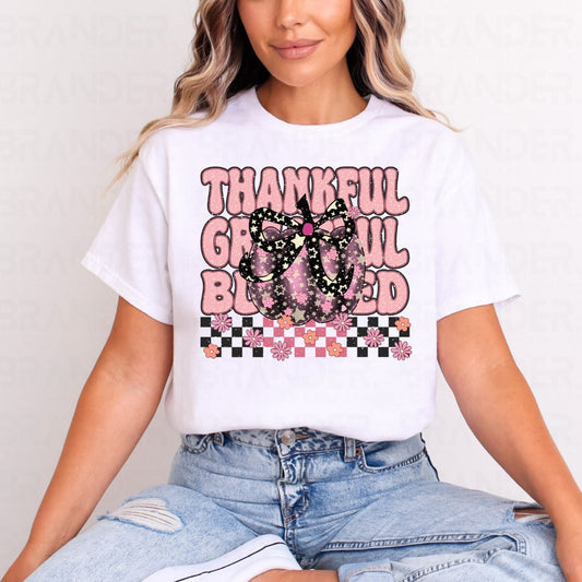 COQUETTE THANKFUL GRATEFUL BLESSED - DTF TRANSFER