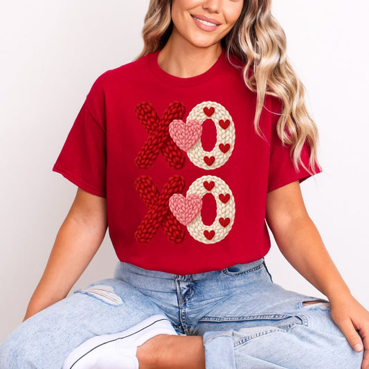 XOXO *FAUX YARN* - DTF TRANSFER