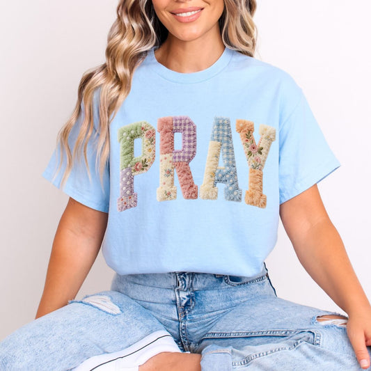 PATCHWORK PRAY - DTF TRANSFER