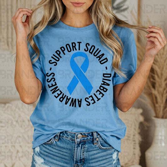 SUPPORT SQUAD DIABETES AWARENESS - DTF TRANSFER